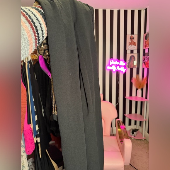 Black and Gold Sequin pant jumpsuit - Picture 3 of 3